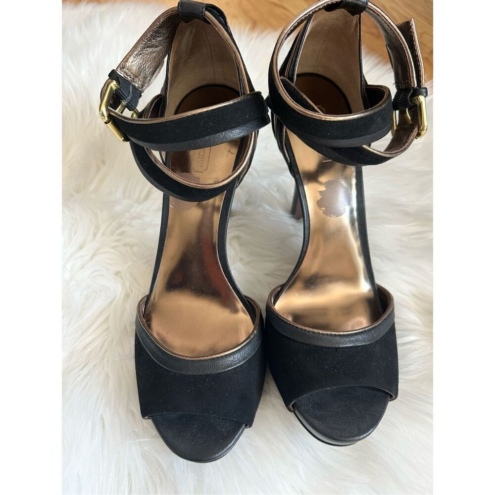 COACH Andrea Open-Toe Heel high heel black sexy heels size 8.5